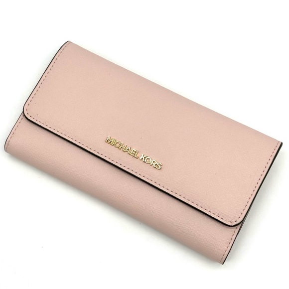 Michael Kors Handbags - Michael Kors Large Trifold Wallet Powder Blush (NWT)